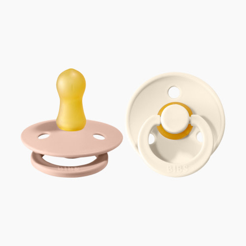 BIBS Natural Rubber Pacifier - Blush / Ivory, Size 1
