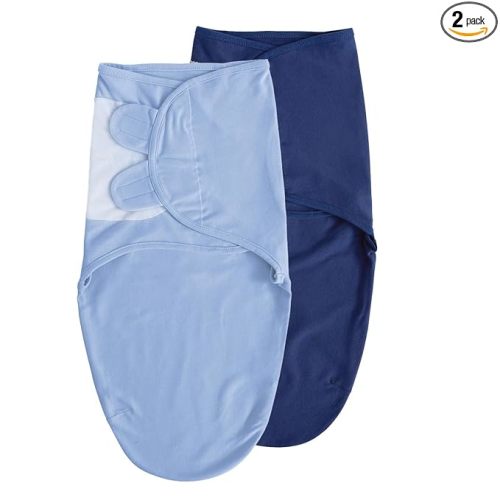 Organic Baby Swaddle Sleep Sacks, 2-Pack Swaddles for Newborns Baby Essentials, Infant 0-3 Months, 100% Cotton Soft & Snug Adjustable Wrap Nursery Swaddling Blankets Improves Sleep