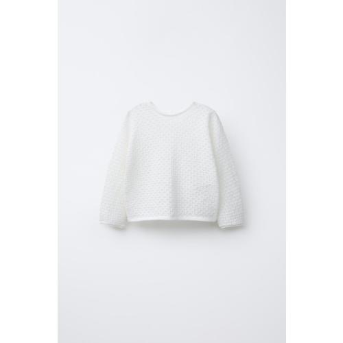 OPEN KNIT SWEATER - White | ZARA United States