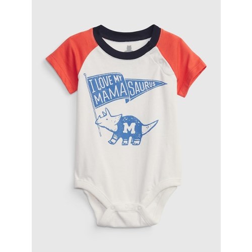 Baby 100% Organic Cotton Mix & Match Bodysuit in mom, size: 0-3 M