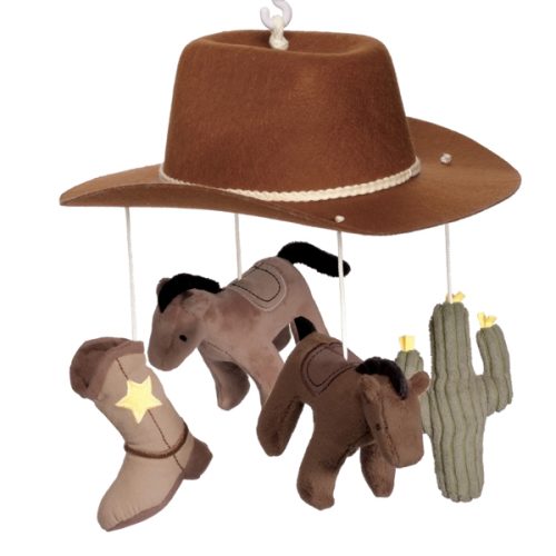 Country Western Musical Baby Crib Mobile – Lambs & Ivy