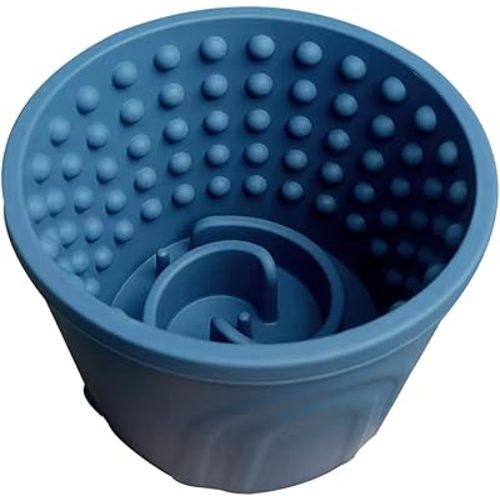 Dog Slow Feeder Lick Bowl, Non-Slip Slow Dog Eating Bowl, Long Lasting Silicone Anti-chocking Treat Dispenser, Easy to Clean & Durable Pet Dish (M)