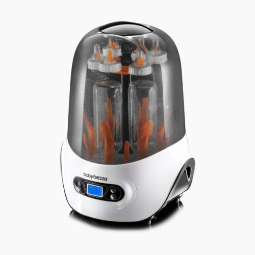 Baby Brezza One Step Sterilizer Dryer - White On Black