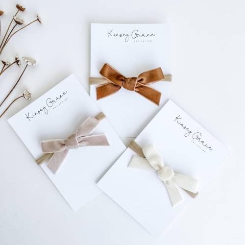 Baby Hair Bows, Baby Headbands, Baby Girl Bows, small bows, velvet bow, nylon headband, newborn girl headbands, girls hair clips, baby bows