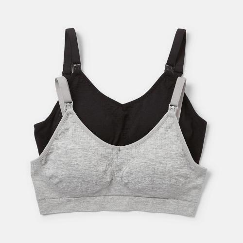 2 Pack Maternity Wirefree Seamfree Crop - Kmart