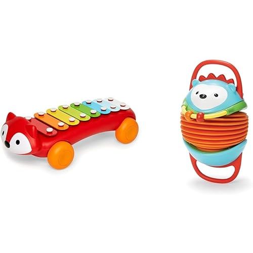 Skip Hop Baby Xylophone Fox and Accordian Hedgehog Musical Toys