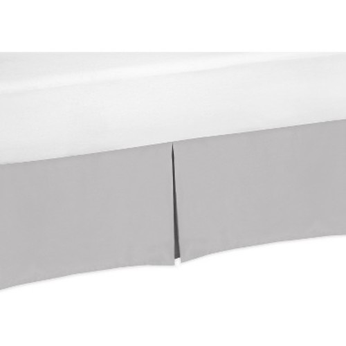 Sweet Jojo Designs Boy or Girl Gender Neutral Unisex Baby Crib Bed Skirt Collection Solid Grey