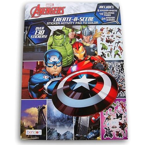 Bendon Create-A-Face Sticker Pad (Avengers)