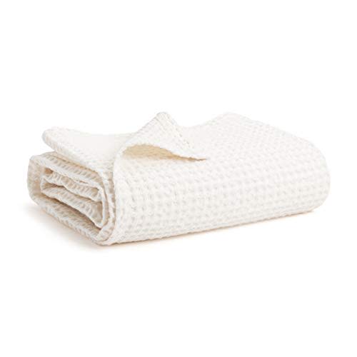 Simka Rose Waffle Baby Blanket Cotton Soft Breathable Swaddle Blanket for Baby Nursery, Stroller & Crib Blanket - Baby Receiving Blankets for Boys & Girls Gender Neutral Toddler Blanket