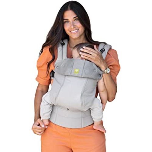LÍLLÉbaby Complete All Seasons Ergonomic 6-in-1 Baby Carrier Newborn to Toddler - with Lumbar Support - for Children 7-45 Pounds - 360 Degree Baby Wearing - Inward & Outward Facing - Stone