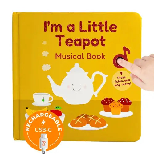 Cali's Books I'm a Little Teapot Interactive Musical Book for Toddlers 1-3 | Books for 1 Year Old | Sound Book for Toddlers | Singing Books for Toddlers | Great