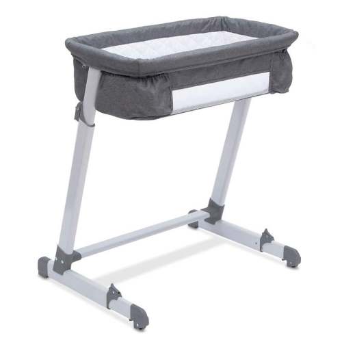 New Simmons Kids By The Bed City Sleeper Bassinet (Grey Tweed)