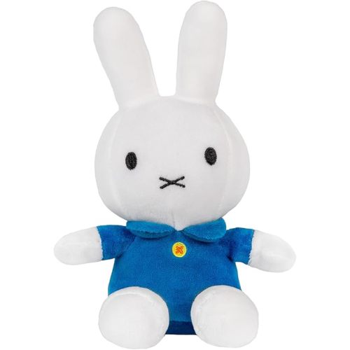 KIDS PREFERRED Miffy Plush Toy, 8 Inch Sitting Dutch Bunny Plush from Dick Bruna, Soft Boa Rabbit Bunny Stuffed Animal Plushie Doll for Girls and Boys