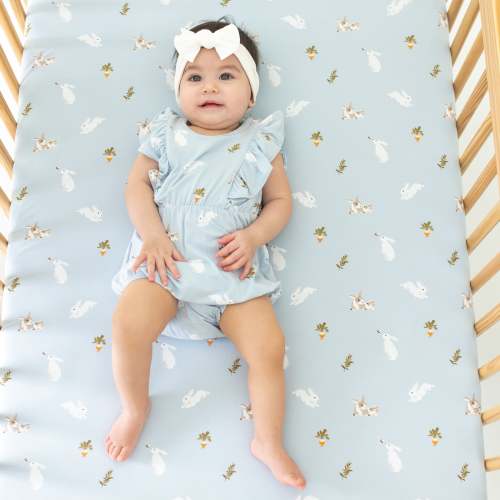 Bubble Romper in Ice Rabbit