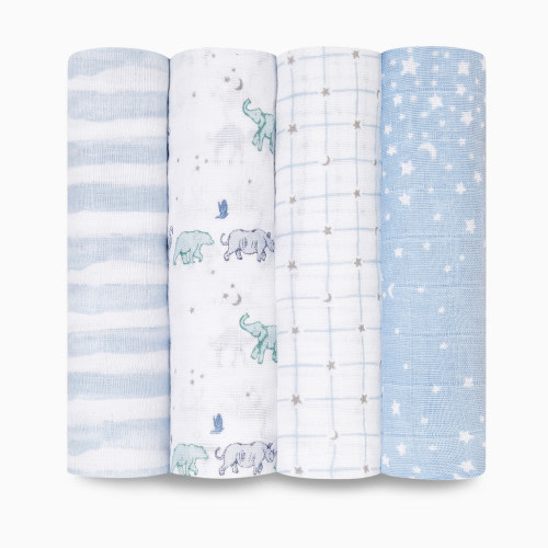 Aden + Anais Cotton Muslin Swaddle 4-Pack - Rising Star