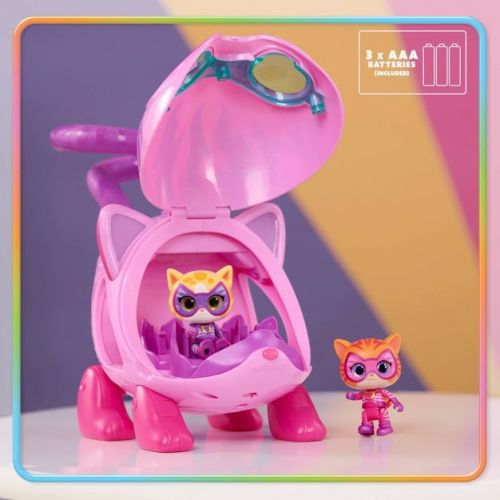 SuperKitties Su-Purr Wild Kitty Copter Doll Playset - 3pk: Plastic Cat-Themed Toy Set with Three Pieces