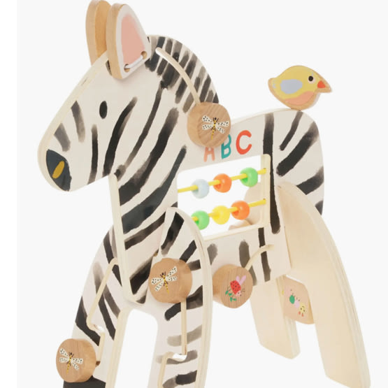 Safari Zebra Wooden Activity Toy | Nordstrom