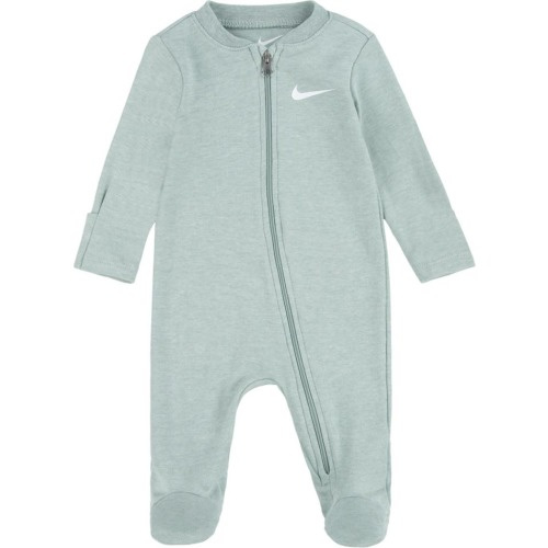 Baby Essentials French Terry Footie, 3M, Mica Green Heather