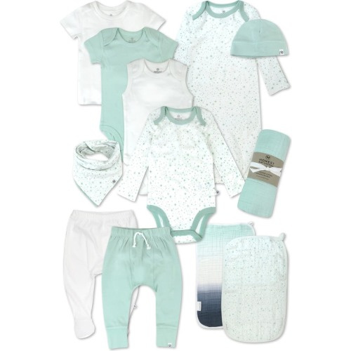 Baby 12-Piece Welcome Home Gift Set, Twinkle Star White/ Sage