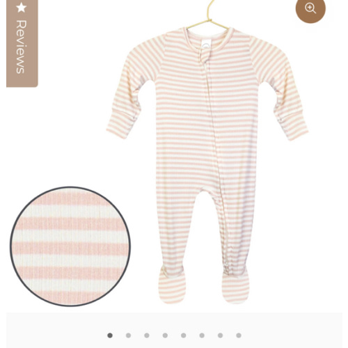 Harper Ribbed Zipper Footies