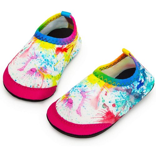 Apolter Baby Boys and Girls Swim Water Shoes Barefoot Aqua Socks Non-Slip for Beach Pool Toddler Kids 12-18mos