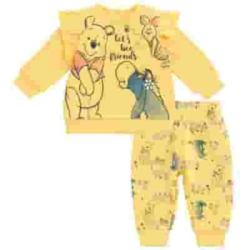Disney Winnie the Pooh Eeyore Piglet Newborn Baby Girls Fleece Sweatshirt and Pants Set 3-6 Months