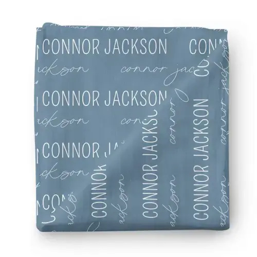 Caden Lane: Personalized Baby Name Swaddle Blanket