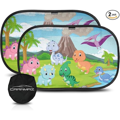 CARAMAZ Car Window Shade for Baby with Certified UV-Protection 2 Pack - 20"x12"