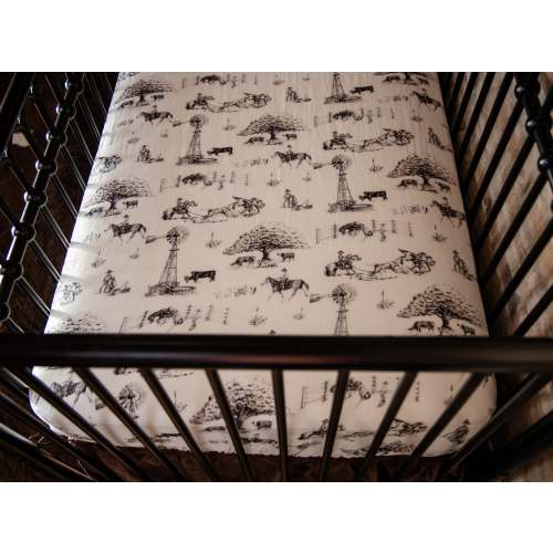 Heaven on Earth Bamboo Muslin Crib Sheet – Cowkid Clothing Company
