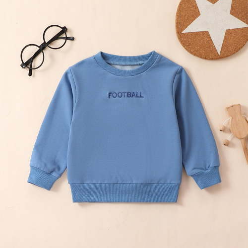 Rrunsv Toddler Boys Sweatshirts Patterned Long Sleeve Pullover Tops Crewneck Shirts School Sweater Cool Hoodies Navy,9-12 Months