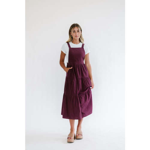 Shay Overall Dress | Plum