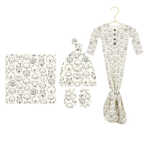 Pre-Order: Dane Newborn Hat Bundle (Gown)