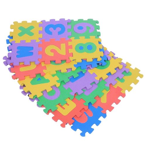 Soft EVA Foam Play Mat Toddler Playmat for Baby Kids 36Pcs EVA Foam Interlocking Tiles for Gym Nursery Playroom
