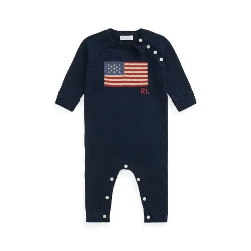 Polo Ralph Lauren Baby Boy's American Flag Knit Coveralls | Saks Fifth Avenue