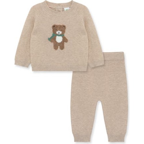 Bear Cotton Sweater Set, 9M