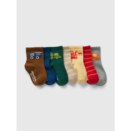 Baby & Toddler Construction Crew Socks (7-Pack)