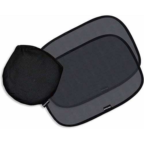 Enovoe Car Window Shade - (4 Pack) - 21"x14" Cling Sunshade for Car Windows - Sun, Glare and UV Rays Protection for Your Child - Baby Side Window Car Sun Shades