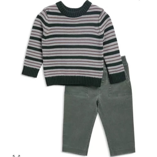 Splendid Boys' Forest Fun Striped Sweater & Pants Set - Baby