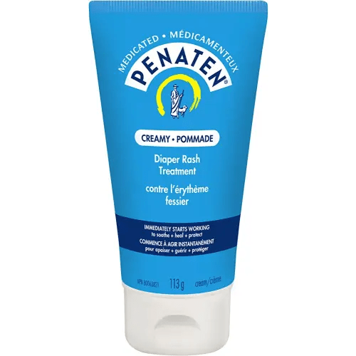 Penaten medicated creamy diaper rash treatment, Penaten Medicated Diaper Rash Cream for Baby, Zinc Oxide Cream, oothe, Heal & Treat, 113g