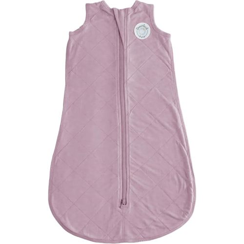 DREAMLAND BABY Bamboo Viscose Sleep Sack (6-12 Months). Ultra Soft Blanket w/ 2-Way Zipper. 97% Viscose, 3% Spandex (Mauve)