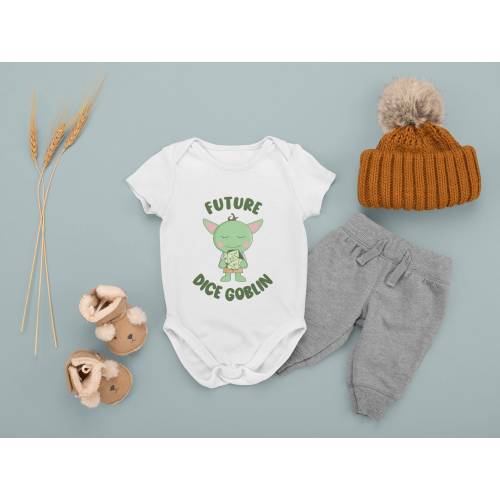 DnD Baby Bodysuit, Future Dice Goblin, Dungeons & Dragons Baby Clothes, DnD Baby Gift