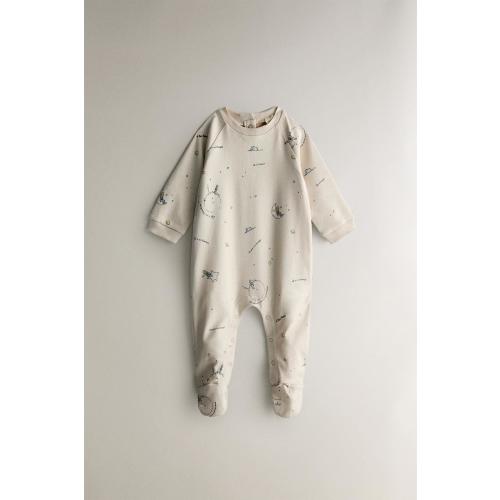 LE PETIT PRINCE CHILDREN’S COTTON ROMPER - Stone | ZARA United States