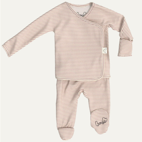 Footie - Berry Twist – Bonsie Skin to Skin Babywear