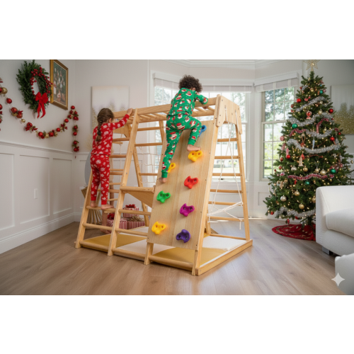 Magnolia Cocomelon 7-in-1 Wooden Indoor Playset – Montessori Design