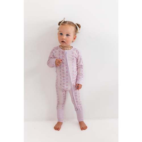 Cherry Gingham Zipper Romper – In My Jammers