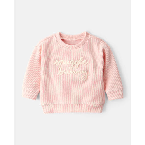 Baby Girl Snuggle Bunny Pullover Sweatshirt - Pink - Carter's | Carter's