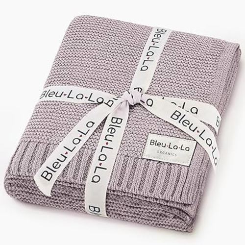 Organic Swaddle Blanket for Girls - 100% Cotton