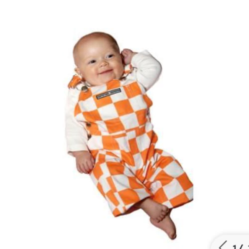 Vols | Tennessee Orange and White Checkered Infant Game Bibs | Alumni Hall