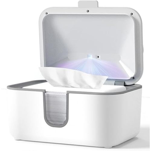 MOMYEASY Baby Wipe Warmer, Surround Even Heating Baby Wet Wipes Dispenser, Diaper Wipe Warmer with Temperature Display and Night Light