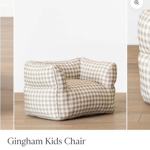 Gingham Kids Chair